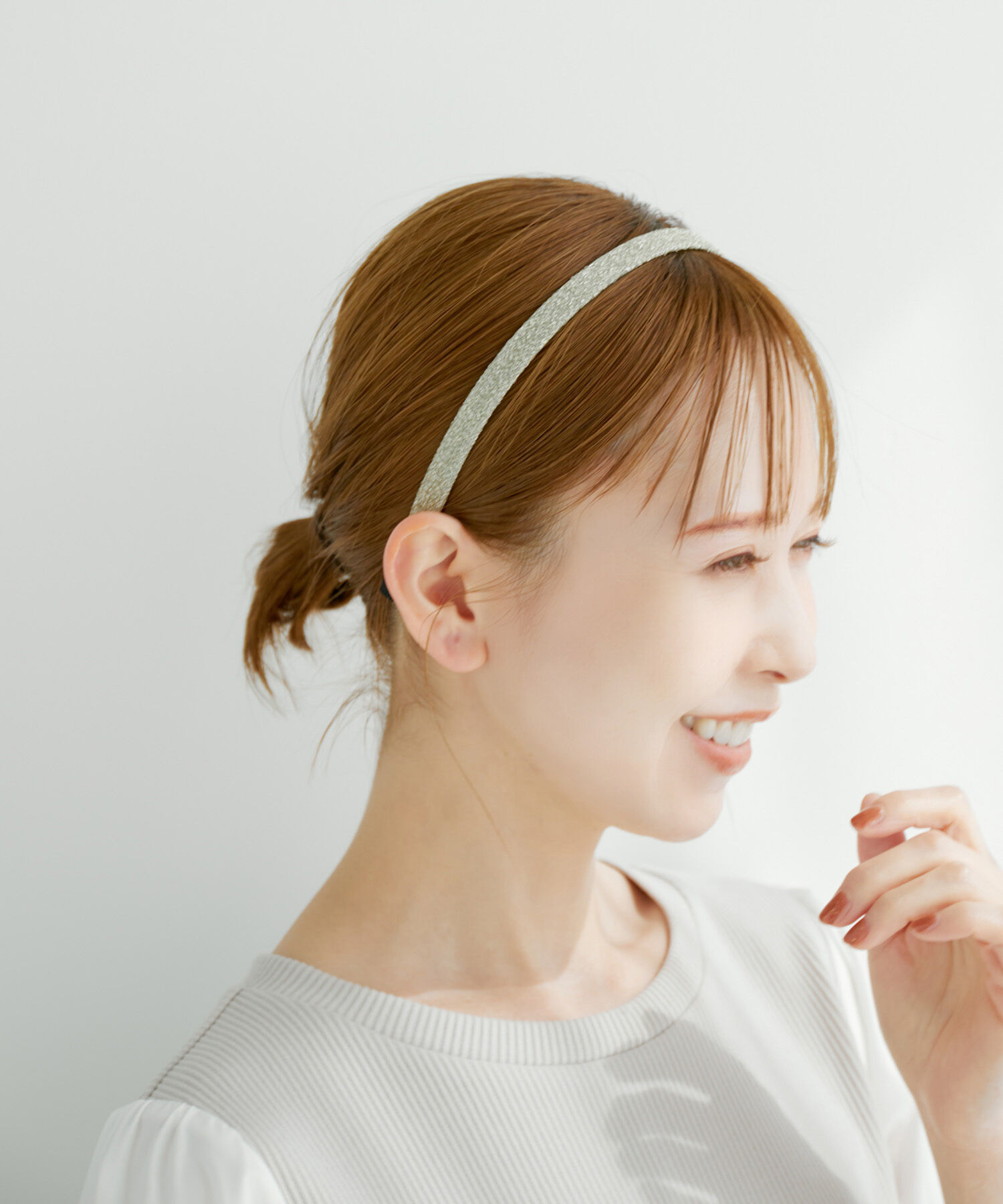 ROPE PICNIC PASSAGE「ラメスリムカチューシャ」|カチューシャ|ゴールド(90)