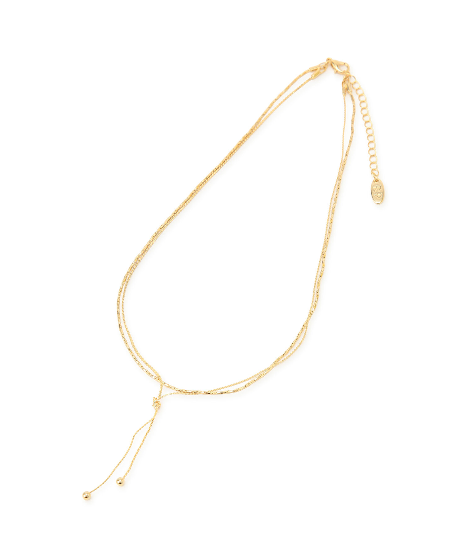 ROPE PICNIC PASSAGE「ラリエットショート2連ネックレス」|ネックレス|