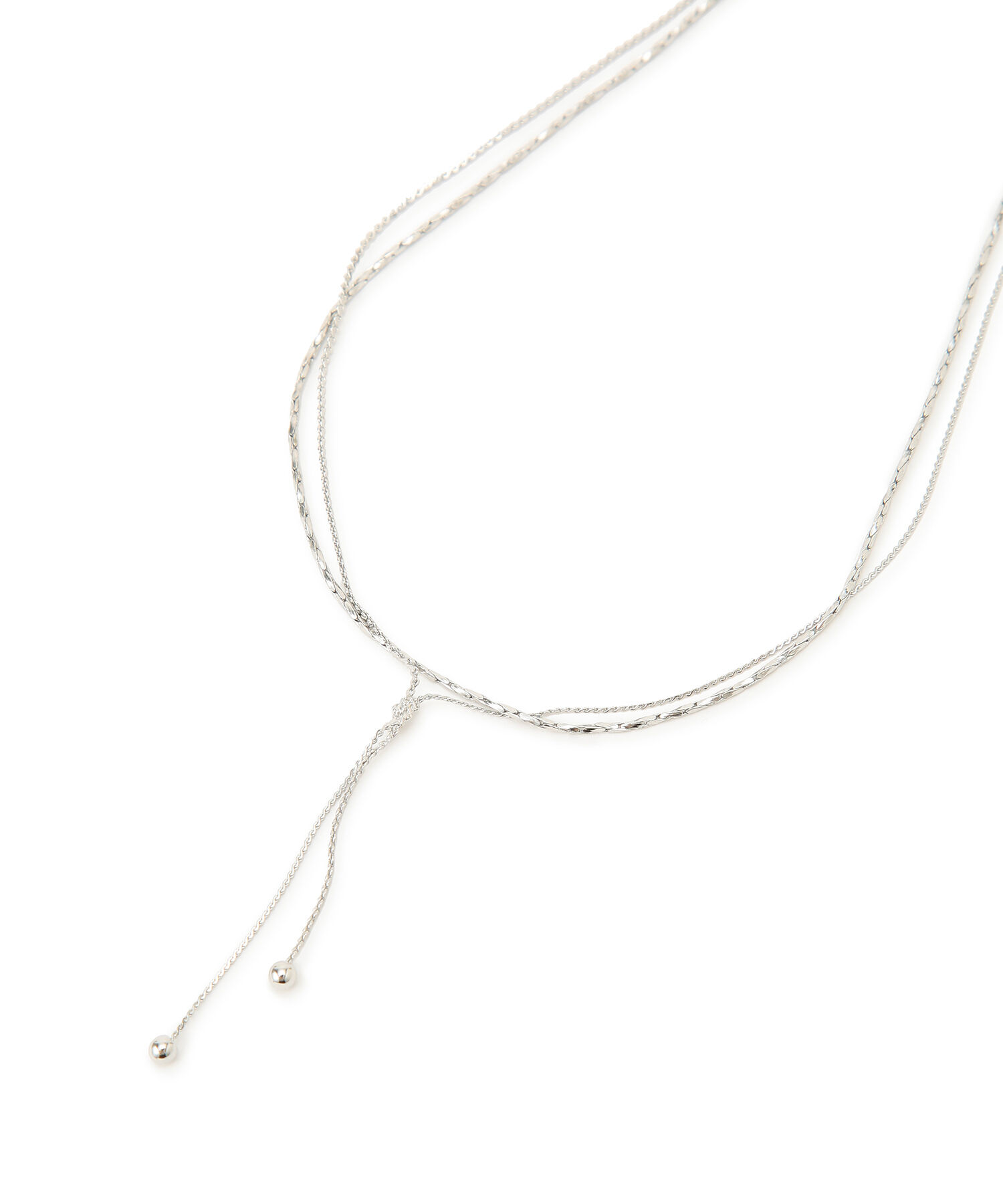 ROPE PICNIC PASSAGE「ラリエットショート2連ネックレス」|ネックレス|