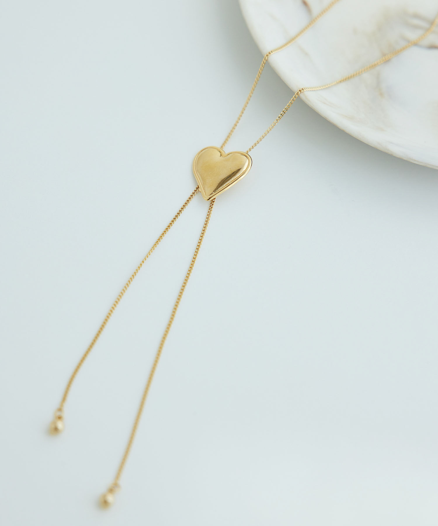 ROPE PICNIC PASSAGE「ハートモチーフラリエット」|ネックレス|ゴールド(90)