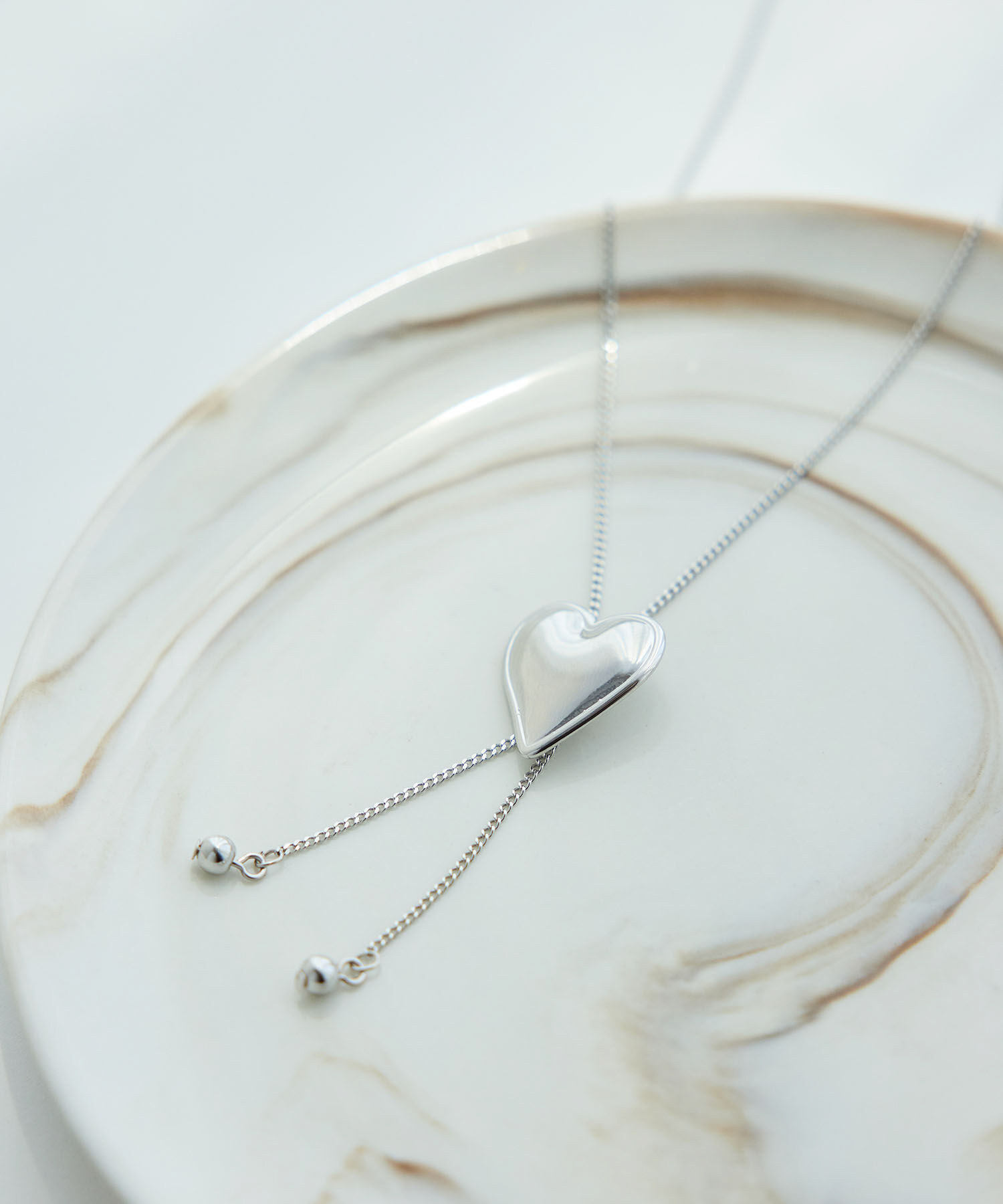 ROPE PICNIC PASSAGE「ハートモチーフラリエット」|ネックレス|シルバー(93)