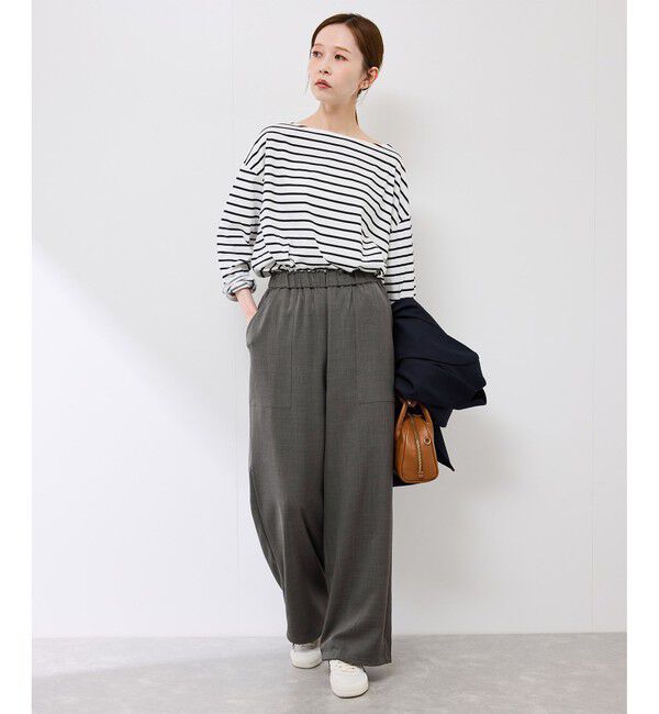Rope&rsquo;Picnic「ドロストリラックスイージーワイドパンツ」|チノ|