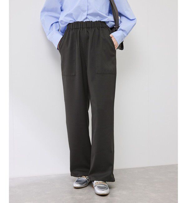 Rope&rsquo;Picnic「ドロストリラックスイージーワイドパンツ」|チノ|