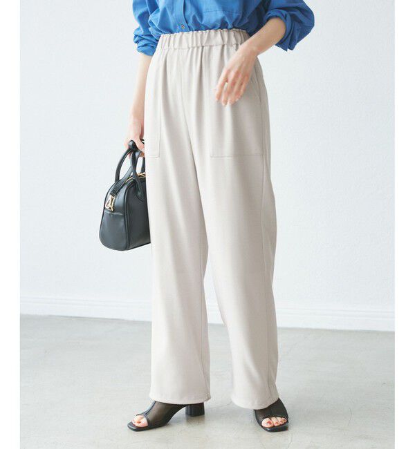 Rope&rsquo;Picnic「ドロストリラックスイージーワイドパンツ」|チノ|