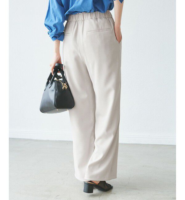 Rope&rsquo;Picnic「ドロストリラックスイージーワイドパンツ」|チノ|