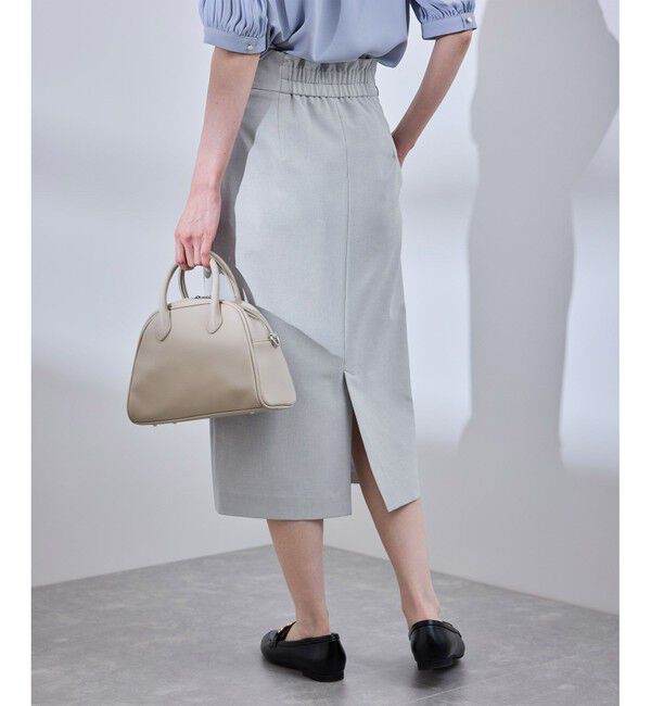 Rope&rsquo;Picnic「【UV対応】【リネンライク・シリーズ】アイラインスカート/通勤・セットアップ対応」|スカート|