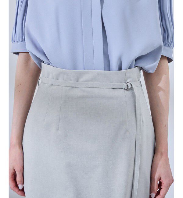 Rope&rsquo;Picnic「【UV対応】【リネンライク・シリーズ】アイラインスカート/通勤・セットアップ対応」|スカート|