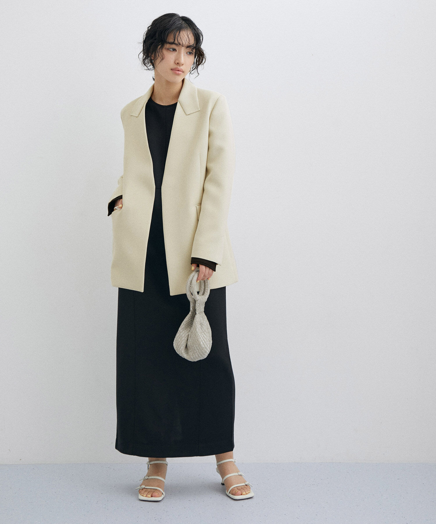 ADAM ET ROPE'「【サステナブル・セットアップ対応・オケージョン対応】シェイプフォルムシングルジャケット」|テーラードジャケット|