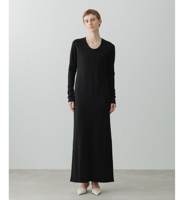 ADAM ET ROPE'「【EMOELLE】ミニ裏毛ワンピース」|ワンピース|ブラック(01)