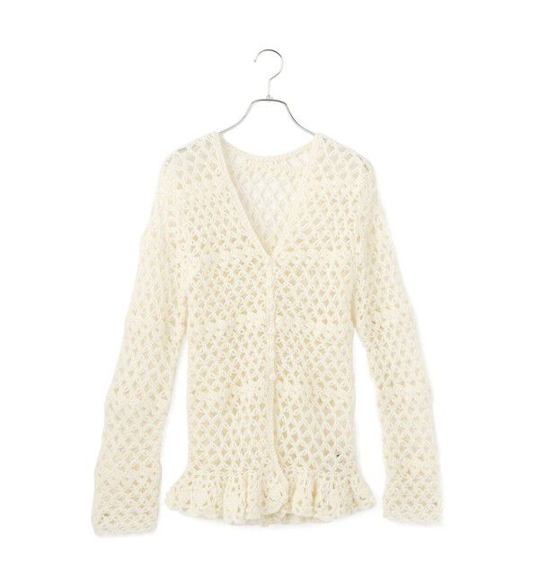 ADAM ET ROPE'「【EMOELLE】クロシェカーディガン」|カーディガン|