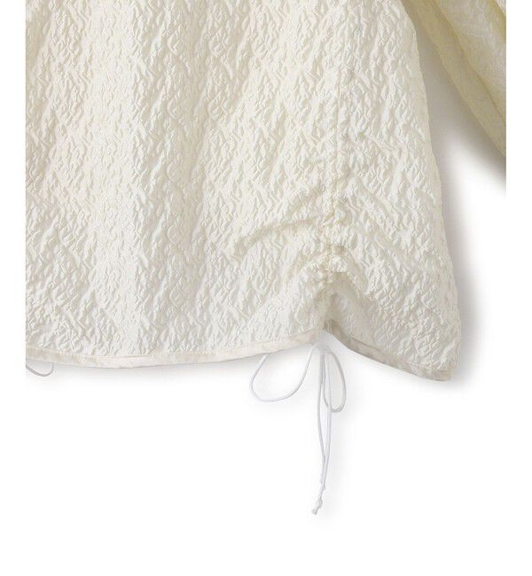 ADAM ET ROPE'「ジャガードコンビギャザートップス」|Tシャツ・カットソー|