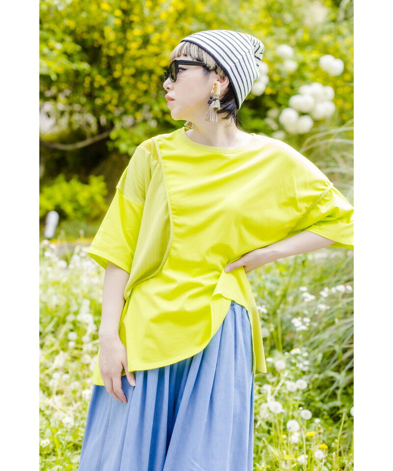  「バインダー切替Tシャツ」|Tシャツ・カットソー|