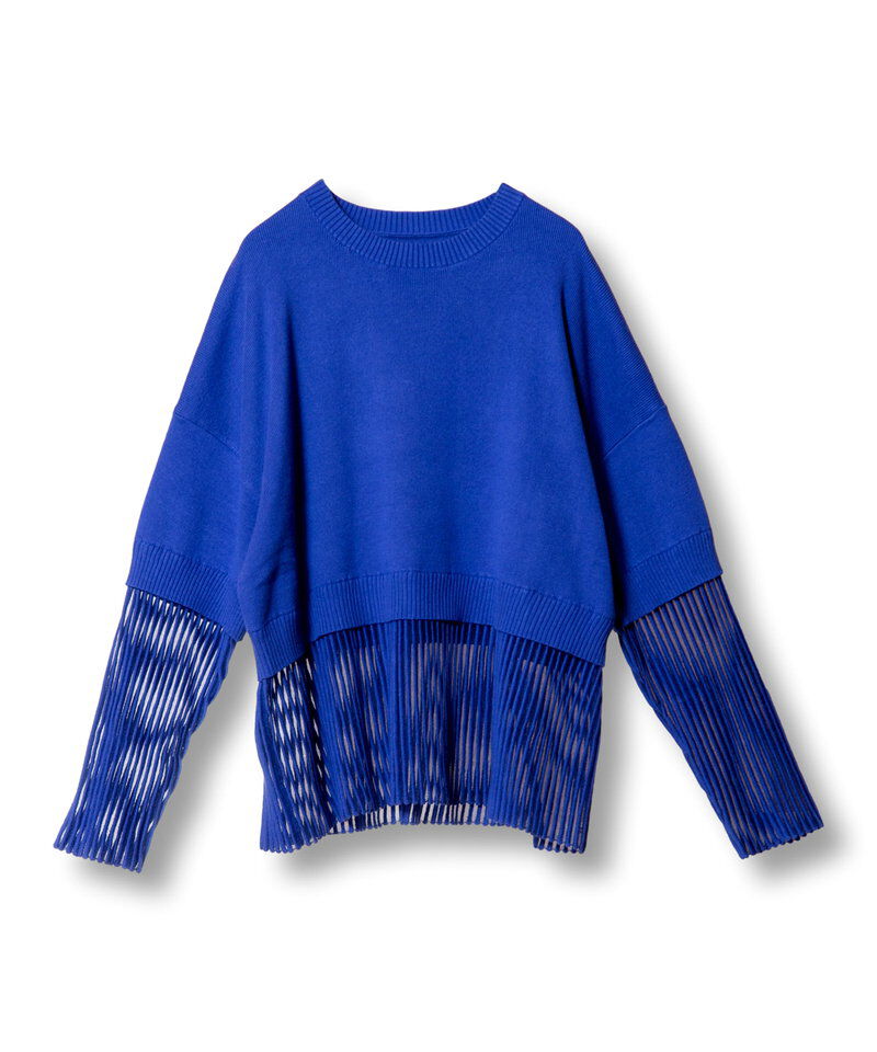  「ストライプヘムニットプルオーバー」|ニット・セーター|