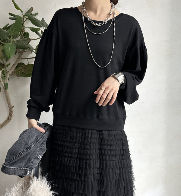  「【WEB限定】長袖ドッキングレイヤードワンピース」|ワンピース|