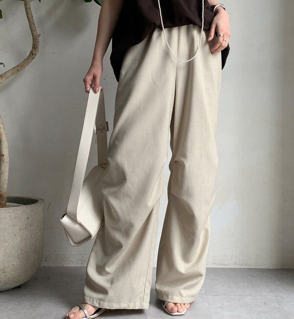  「【WEB限定】パラシュートパンツ」|チノ|ベージュ