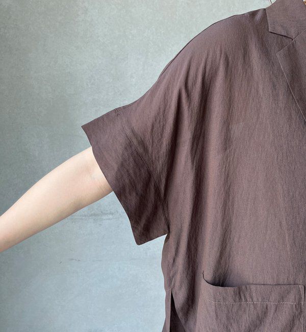  「【WEB限定】強撚半袖ジャケット」|テーラードジャケット|