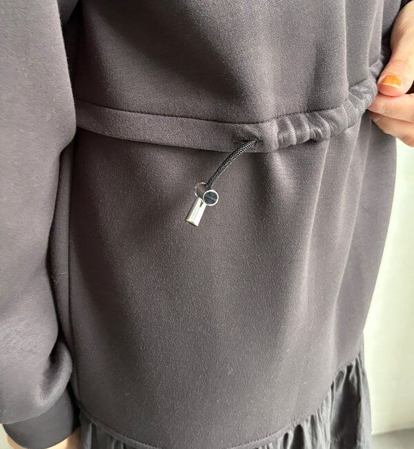  「【WEB限定】ウエストドロストドッキングワンピース」|ワンピース|