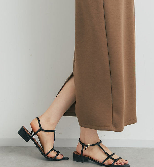  「【EVOL(イーボル)】ポインテッドストラップサンダル」|その他|