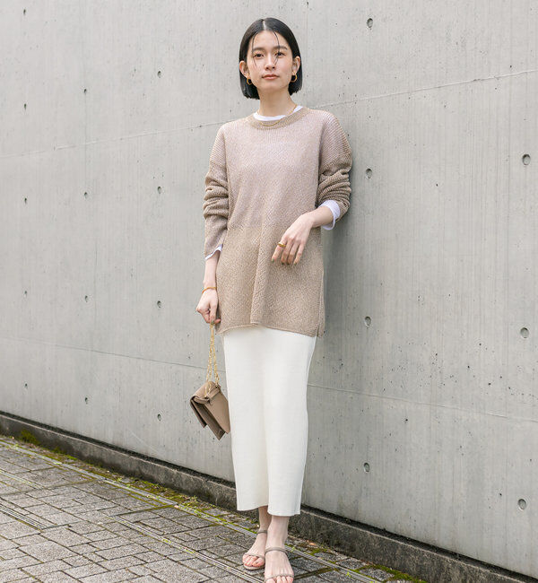  「予約【新色追加/マイナス3kg/レビュー高評価☆】リブタイトスカート」|スカート|