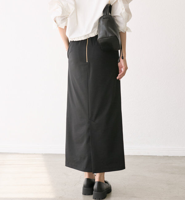  「【ストレッチ◎】ドットIラインタイトスカート」|スカート|