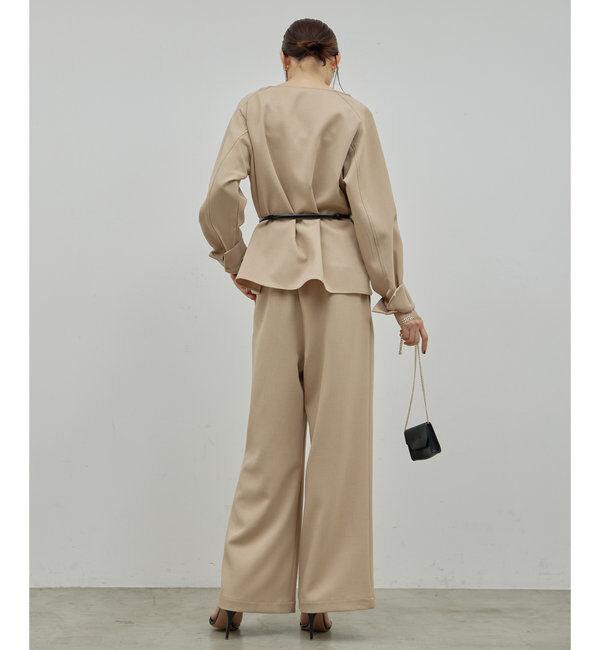  「【セットアップ対応】ドレープTブラウス」|シャツ・ブラウス|