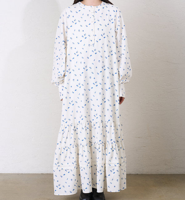  「花柄ティアードワンピース」|ワンピース|