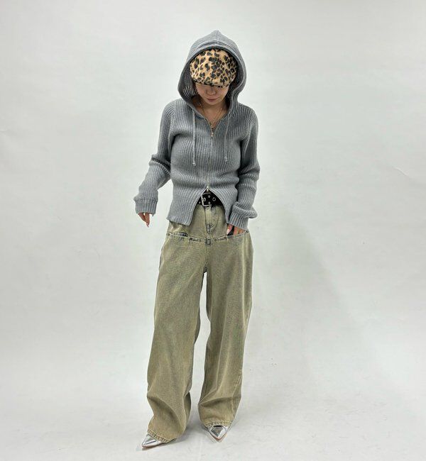  「【UNISEX/サイズ展開あり】スラッシュポケットブラストワイドデニム」|デニム|