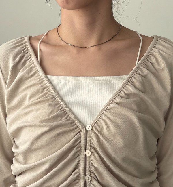  「パイピングドレープカーディガン」|Tシャツ・カットソー|