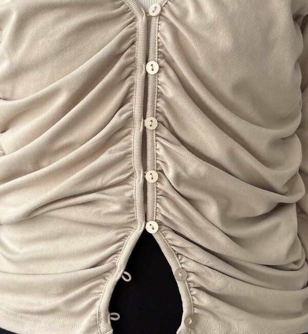  「パイピングドレープカーディガン」|Tシャツ・カットソー|