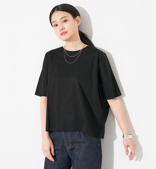 collex「【接触冷感・UVカット】コンパクトクールTシャツ」|Tシャツ・カットソー|ブラック