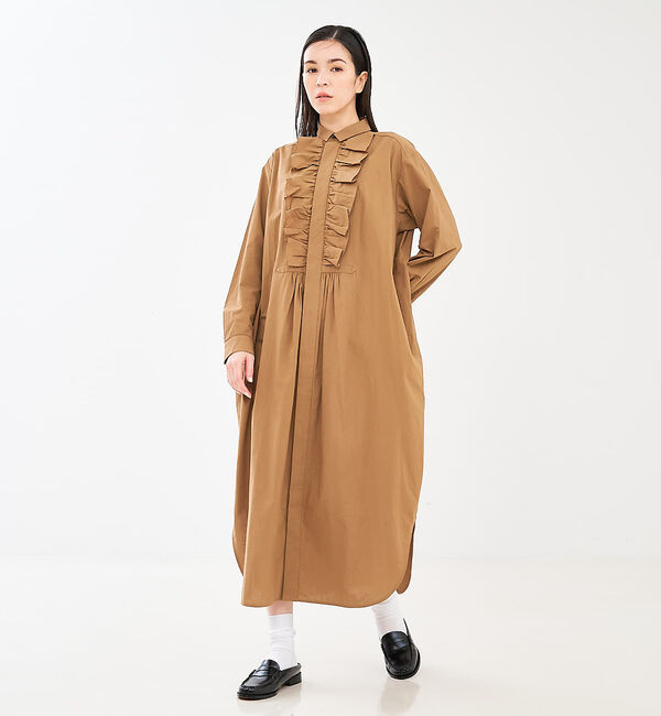 collex「フロトフリルシャツワンピース」|ワンピース|