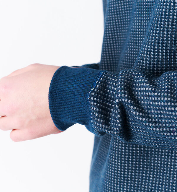 ABAHOUSE「シャンブレー ワッフル プルオーバーニット」|Tシャツ・カットソー|