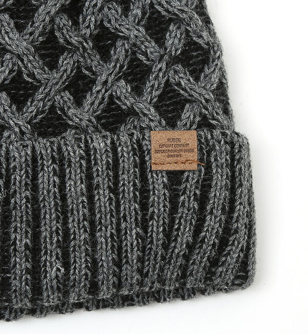 ABAHOUSE「【RUBEN/ルーベン】CROSS BORE WATCH/裏ボアMIX編みニット」|その他|