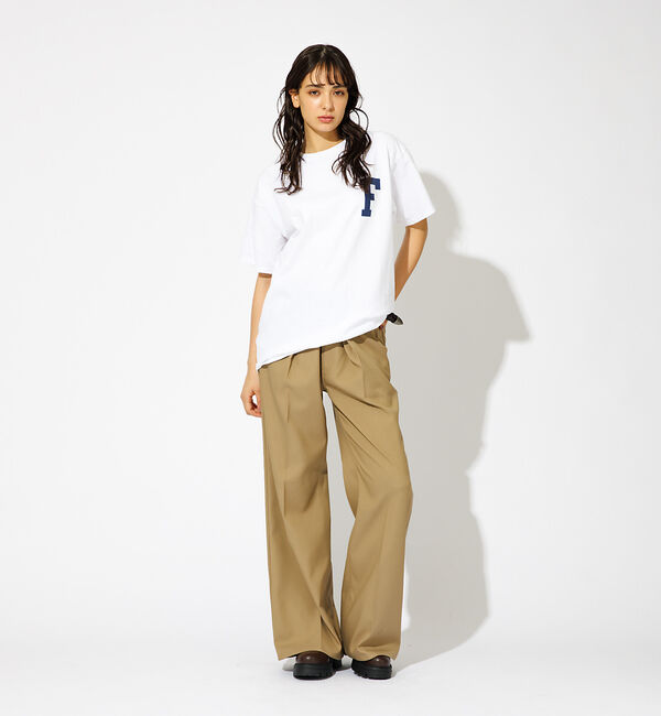 ABAHOUSE「【FRUIT OF THE LOOM】ワンポイント刺繍＆プリント クルーネック」|Tシャツ・カットソー|