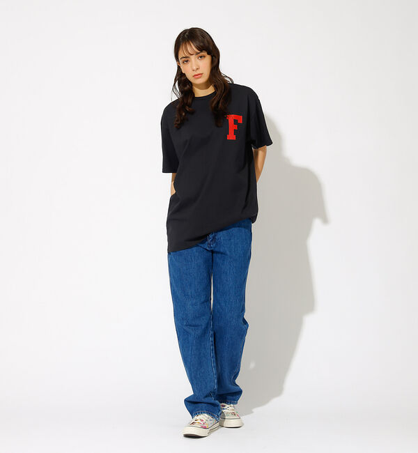 ABAHOUSE「【FRUIT OF THE LOOM】ワンポイント刺繍＆プリント クルーネック」|Tシャツ・カットソー|