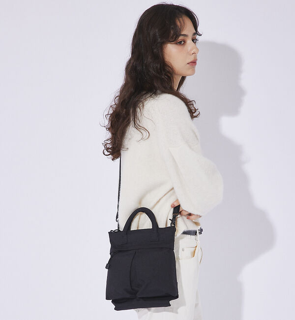 ABAHOUSE「【SML /エスエムエル 】2WAY HELMET BAG SS ショルダーバッ」|ショルダー・メッセンジャー|ブラック