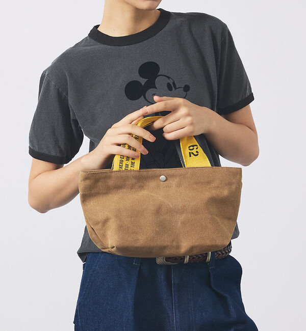 ABAHOUSE「【WEEKEND(ER)/ウィークエンダー】FADE CANVAS DRIVE」|ハンドバッグ|ブラウン