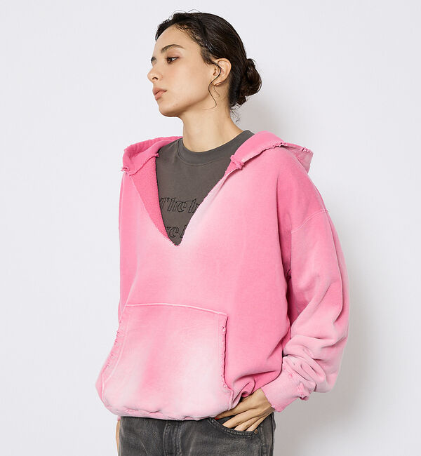 ABAHOUSE「【JOHNBULL/ジョンブル】ヴィンテージカラー スウェット/ プルオーバーパ」|パーカー|ピンク