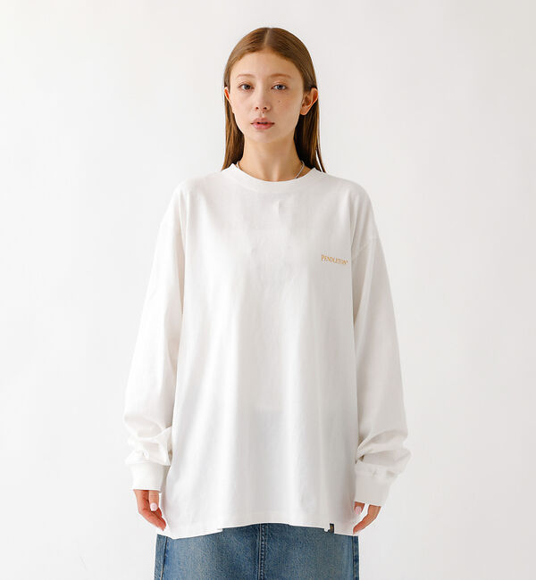 ABAHOUSE「【PENDLETON / ペンドルトン】Back Print LS Tee/ロン」|Tシャツ・カットソー|