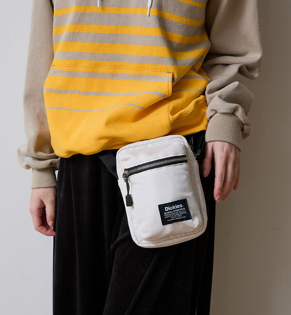 ABAHOUSE「【Dickies / ディッキーズ】 PADDED QUICKSHOULDER」|ショルダー・メッセンジャー|アイボリー