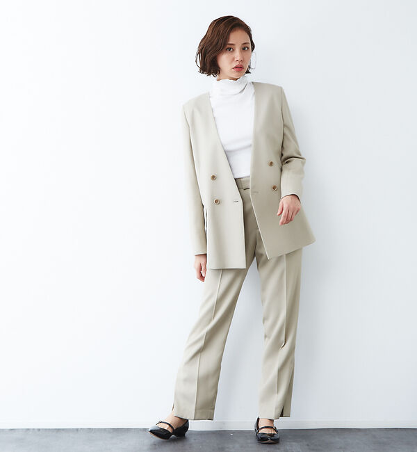 Rouge vif「トリコチンサイドスリットパンツ」|その他|