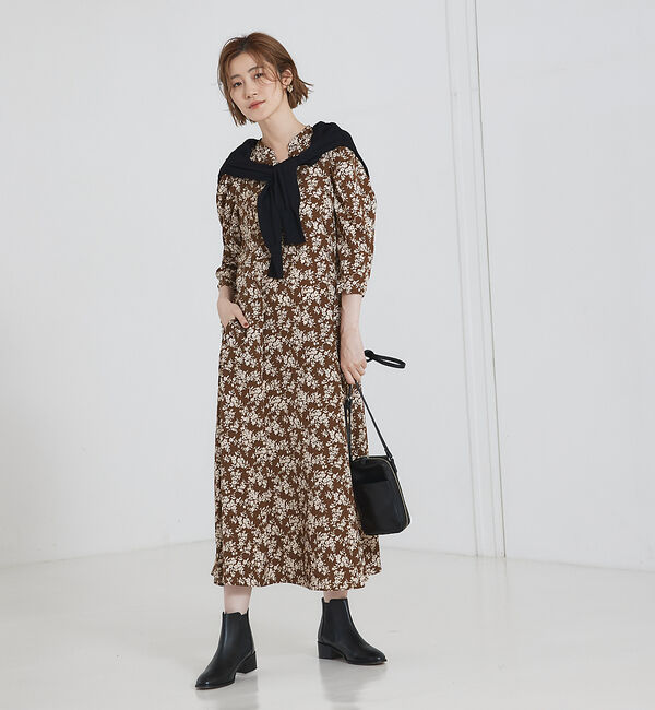 abahouse mavie「【大人のいちまんワンピ】プリントワンピース」|ワンピース|