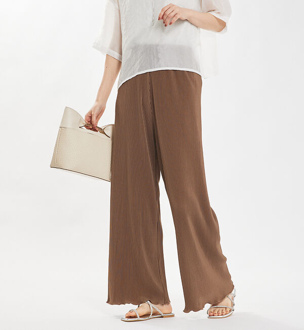 abahouse mavie「クリスタルプリーツパンツ」|その他|