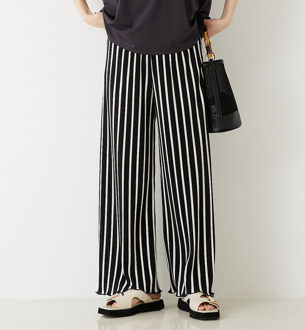 abahouse mavie「クリスタルプリーツパンツ」|その他|