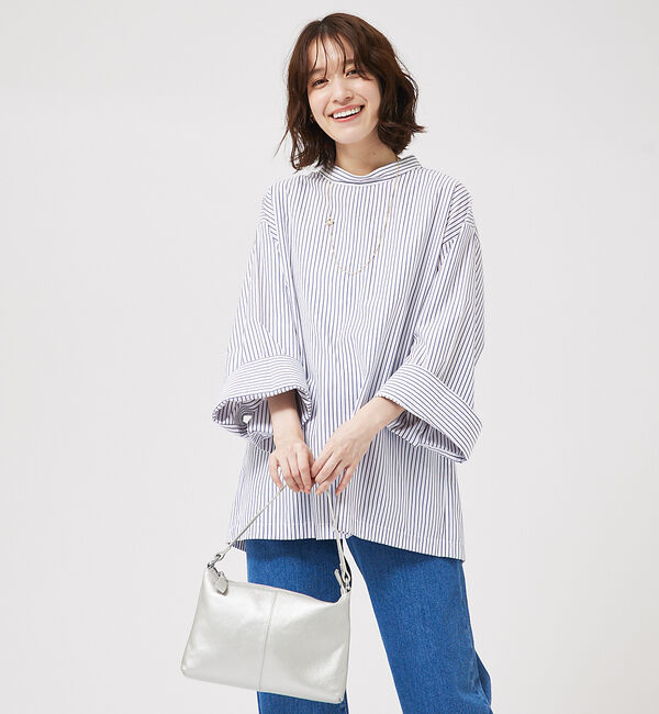 abahouse mavie「ワイドスリーブ2WAYシャツ」|シャツ・ブラウス|