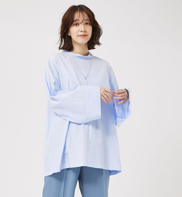 abahouse mavie「ワイドスリーブ2WAYシャツ」|シャツ・ブラウス|