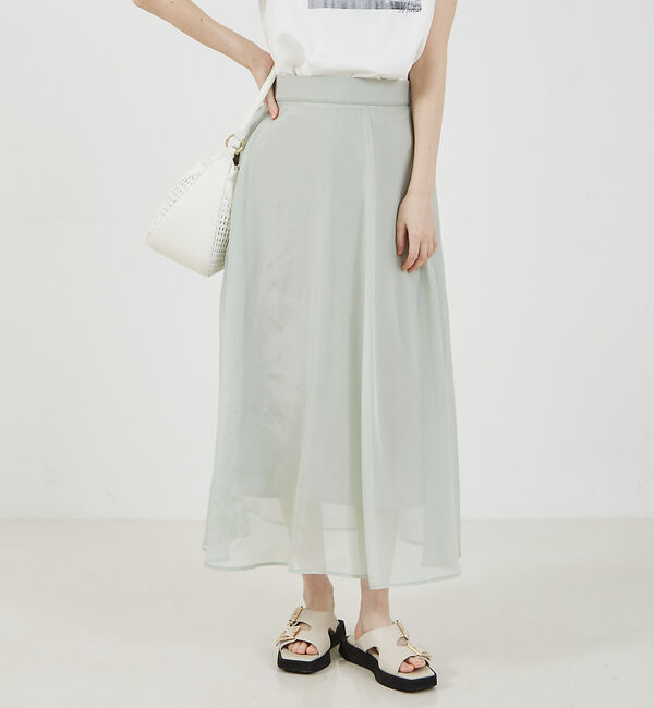 abahouse mavie「シアーフレアースカート」|スカート|