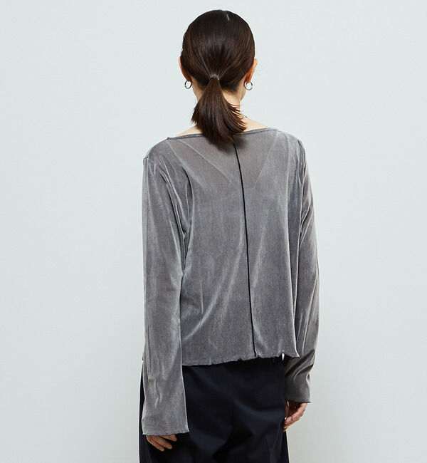 Soffitto「ナイロンチュールクルーネックプルオーバー」|Tシャツ・カットソー|