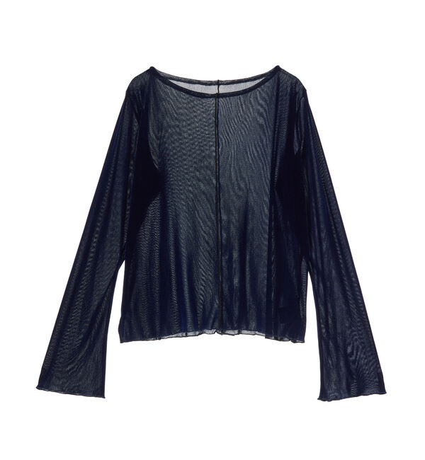 Soffitto「ナイロンチュールクルーネックプルオーバー」|Tシャツ・カットソー|