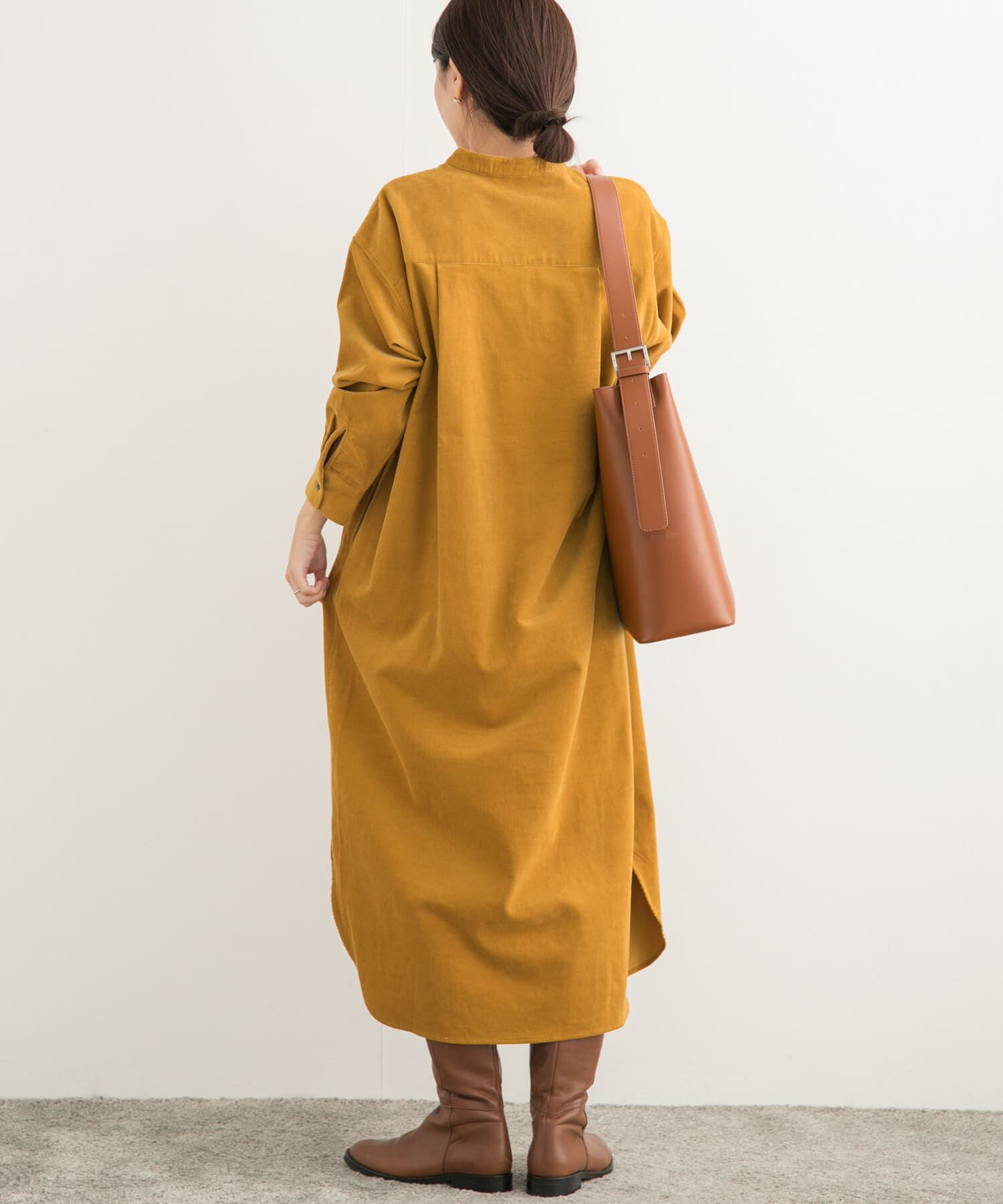 URBAN RESEARCH DOORS「『UR TECH』コーデュロイシャツワンピース」|ワンピース|